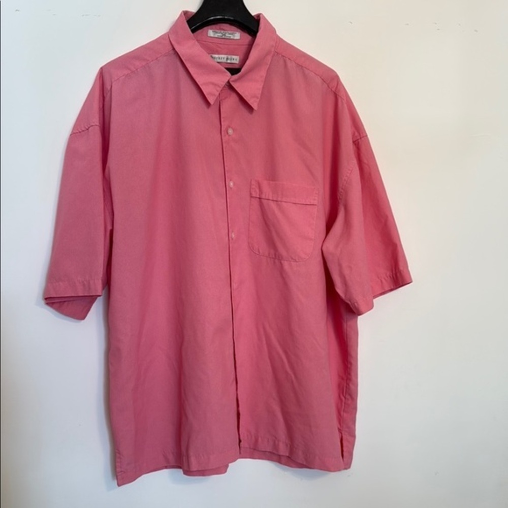 Geoffrey Beene Pink Casual Button Down Shirt